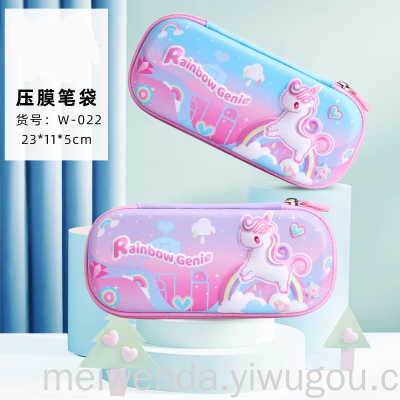 One Piece Dropshipping Cartoon Student Stationery Box Grade 1-6 Lightweight Pencil Case Wholesale