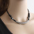 Small Mixed Batch Simple Agate Collar Ethnic Style Tibetan Silver Clavicle Chain Two Colors No.3095