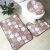 Coral Fleece Toilet Mat Three-Piece Carpet Bathroom Water-Absorbing Non-Slip Mat Door Mat Toilet Door Mat Mat