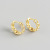 Entry Lux S925 Sterling Silver Ins Style Personality Chain Earclip Earrings All-Matching Stud Earrings Sliver Ornament