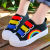 Children's Canvas Shoes Spring and Autumn New Girls' Shoes White Shoes for Girls Baby Sneakers Rainbow Boy's Thin Shoes