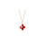 Sterling Silver 925 Necklace Women's Light Luxury Clavicle Chain Gifts for Girlfriend Ins Simple Red Agate Pendant
