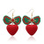 Christmas Bead Earrings Hand-Stitched Bowknot Snowman Ornament Hot Selling Tassel Christmas Earrings Spot