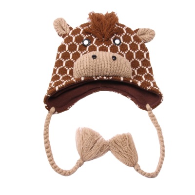 Manufacturers Customize All Kinds of High Quality Best-Selling Thermal Knitting Children's Knitted Animal Shape Cap Adult Animal Shape Cap