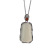 S925 Sterling Silver South Red Natural Hetian White Jade Bamboo Joint Simple Atmospheric Pendant Classical Elegant Style