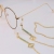 Europe, America, Japan and South Korea Hot Sale Color-Preserving Gold-Plated F Letter Anti-Lost Mask Chain Earphone Accessories for Women Simple Fashion Eyeglasses Chain