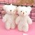 Cross-Border Pearl Velvet Little Bear Plush Toys Keychain Pendant Kindergarten Toy Small Gift Activity Gift