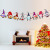 Christmas Decoration Supplies Party Mall Store Scene Activity Atmosphere Layout White Cardboard Cartoon Hanging Flag Hanging Flags