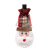 Amazon Hot Sale Bottle Cover Embroidered Elderly Snowman Elk Red Wine Champagne Bottle Set Christmas Decorations
