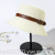 Sun Protection Women 'S UV Protection Beach Sun Hat Summer Cotton And Linen Ribbon Belt Decorative Buckle Straw Hat