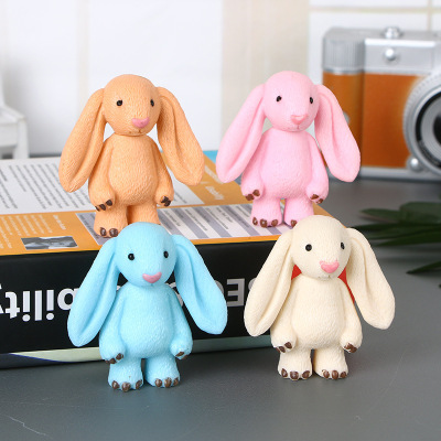 New Products in Stock Cute Loppy Eared Rabbit Doll Long Eared Rabbit Toy Big Ear Rabbit Cake Decorations Wholesale
