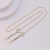 Europe, America, Japan and South Korea Hot Sale Color-Preserving Gold-Plated F Letter Anti-Lost Mask Chain Earphone Accessories for Women Simple Fashion Eyeglasses Chain