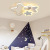 Children's Room LED Ceiling Light Creative Five-Pointed Star Cartoon Cozy and Romantic Pink Eye Protection Girl Bedroom Lamps