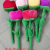 Cloth Cartoon Artificial Rose Plush Toy Curtain Buckle Can Tie Bouquet Wedding Celebration Decoration Birthday Gift for Girls