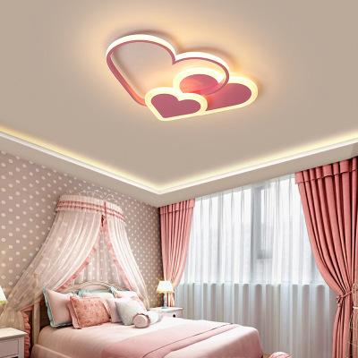 Bedroom Light Cozy and Romantic Ceiling Light Creative Personality Main Bedroom Light LED Cartoon Children Girl Room Lights