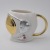 Spaceman Astronaut Ceramic Mug Relief Planet Milk Cup 3D Helmet Shape Water Cup Coffee Mug