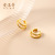 Elegant No Ear Piercing Required Double-Layer Ear Clip Female Japanese Short Gang Drill Double Line Ear Clip G8917