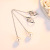 Korean Tassel Pearl Eardrops Long High Profile Temperament Wild Ear Chain Twist Water Drop Hanging Earrings Women