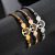 New European and American All-Matching Hollow Lucky Tree Bracelet Steel Wire round Brand Open-Ended Bracelet Spot