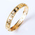 Jewelry Brass Gold-Plated Chrysanthemum Plum Bracelet Lace Hot Women's Fashion Hollowed-out Bracelet Ring Wholesale