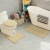 European-Style Bathroom Toilet Three-Piece Carpet Toilet Bathroom Non-Slip Floor Mat Absorbent Solid Color Microfiber U