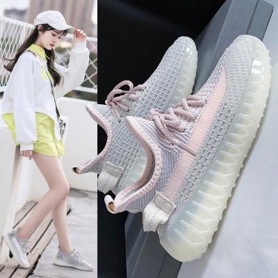 Popcorn Soft Bottom Coconut Shoes Breathable All-Matching Running Shoes Women's Spring New Casual Sneakers Women's 350