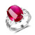Natural Red Agate Ring Women's Korean-Style Openning High-End Ring