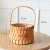 Basket Rattan Woven Portable Flower Arrangement Wedding Shop Gift Basket Gift Woven Bamboo Weaved Flower Basket Flowerpot