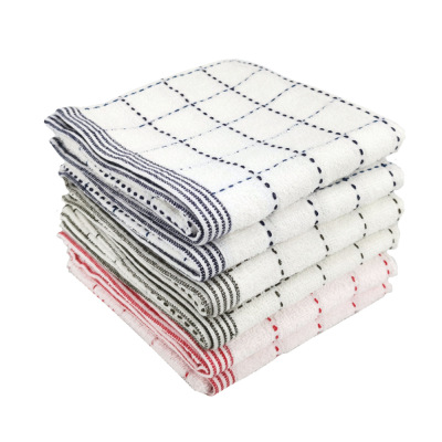 Cross-Border Hot Selling Pure Cotton Absorbent Thickening Towel Pure Cotton Hand Towel Cleaning Towel Placemat Napkin Dishwashing Hand Towel