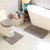 European-Style Bathroom Toilet Three-Piece Carpet Toilet Bathroom Non-Slip Floor Mat Absorbent Solid Color Microfiber U