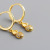 Pineapple Micro Rhinestone Eardrops Ear Clip Women's Fashion S925 Silver Ear Ring Elegant Wild Earrings Cute Earrings