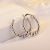 Creative 925 Silver Plated Glossy Beads Earrings European and American Beads Light Body round Beads Ear Clip Ear Rings