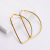 AML Titanium Steel Splendid Jewelry Tik Tok Live Stream Wholesale Jewelry D-Shaped Bar Atmospheric Coil Earrings
