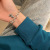and Korean Simple Bracelet Women's Ins Cold Style Bracelet Girlfriends Bear Bracelet Alloy Metal Texture Bracelet