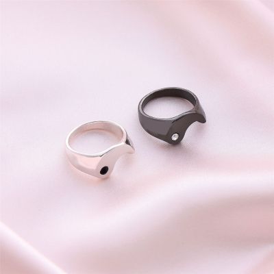 Trade Eight-Diagram-Shaped Appetizer Yin and Yang Ring Set Bestie Ring Personality Design Ring Cross-Border Wholesale