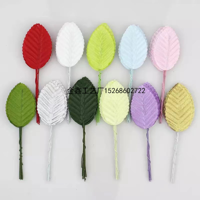 Silk Leaves Artificial Green Leaves Bouquet Wedding Party Decoration Fake Floral Accessories DIY scrapbooking