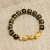 Gold Pi Xiu Bracelet Men's Six Words Proverbs Picchu Bracelet Buddha Beads Jewelry Live Broadcast One Piece Dropshipping