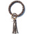 Amazon Cross-Border Fashion Trend Bangle Bracelet Leopard Print Snake Skin Pattern Bracelet Pu Tassel Pendant Keychain