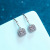Moissanite Stud Earrings for Women Moissanite Earrings 50-Square Bag Eardrops Seiko Quality Factory Direct Sales