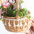 New Online Influencer Tassel Portable Flower Basket Packaging Flower Basket Handmade Vine Woven Floriculture and Floral Arrangement Gift Straw Wood Piece