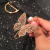 Zircon Bracelet Female Butterfly Super Flash Fairy Dinner Party Formal Dress Accessories Open Adjustable Bracelet