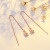 Plated S925 Sterling Silver Ear Line Korean Style Fashion Simple Pentagram Tassel Ear Rings Student Women's Wholesale