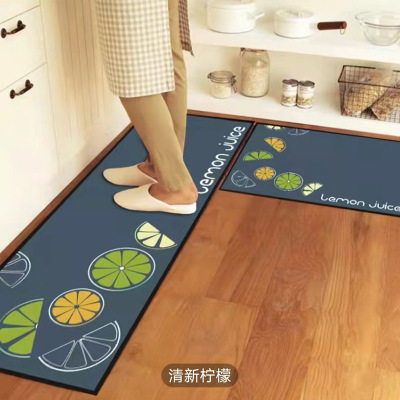Cross-Border Ins Nordic Simple Kitchen Floor Mat Wholesale Strip Absorbent Bathroom Step Mat Household Kitchen Carpet