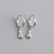 Pineapple Micro Rhinestone Eardrops Ear Clip Women's Fashion S925 Silver Ear Ring Elegant Wild Earrings Cute Earrings