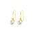 Normcore Bag Simple Elegant Pearl Earrings Women's Ear Hook Jewelry Earrings Titanium Steel Material Color Retention