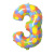 Amazon New 32-Inch Medium Digital Rainbow Gradient Dot Macaron Decorative Digital Aluminum Balloon Wholesale