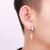 Baosalina Youpin Anti-Allergic Cross Ear Clip Fashion Titanium Steel Punk Stud Earrings Stainless Steel Trendy Earrings