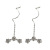 Japanese South Korea Cute Flowers Hanging Earrings 2022 New Fashion Earrings Temperament Arc Fresh Simple Earrings 1696