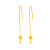 Hanging Earrings Female Long Simple Eardrops Alluvial Gold Temperament Auricular Needle Internet Celebrity Live Jewelry