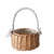 Flower Basket Rattan Woven Hand-Carrying Knitting Flower Crafts Floral Flower Shop Basket Flower Basket Portable Flower Arrangement Flower Basket Handmade